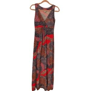 Boden Sleeveless Jersey Geometric Maxi Dress